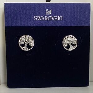 Swarovski Symbolic Tree of Life Stud Pierced Earrings